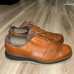 Cole Haan Tan Leather Oxfords